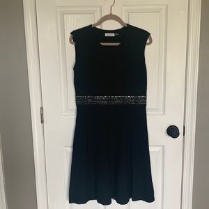 Calvin Klein Black rhinestone detail dress